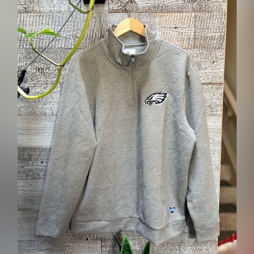 NFL Team Apparel | NWT Philadelphia Eagles Logo 1/4 Zip Pullover - Men's XL